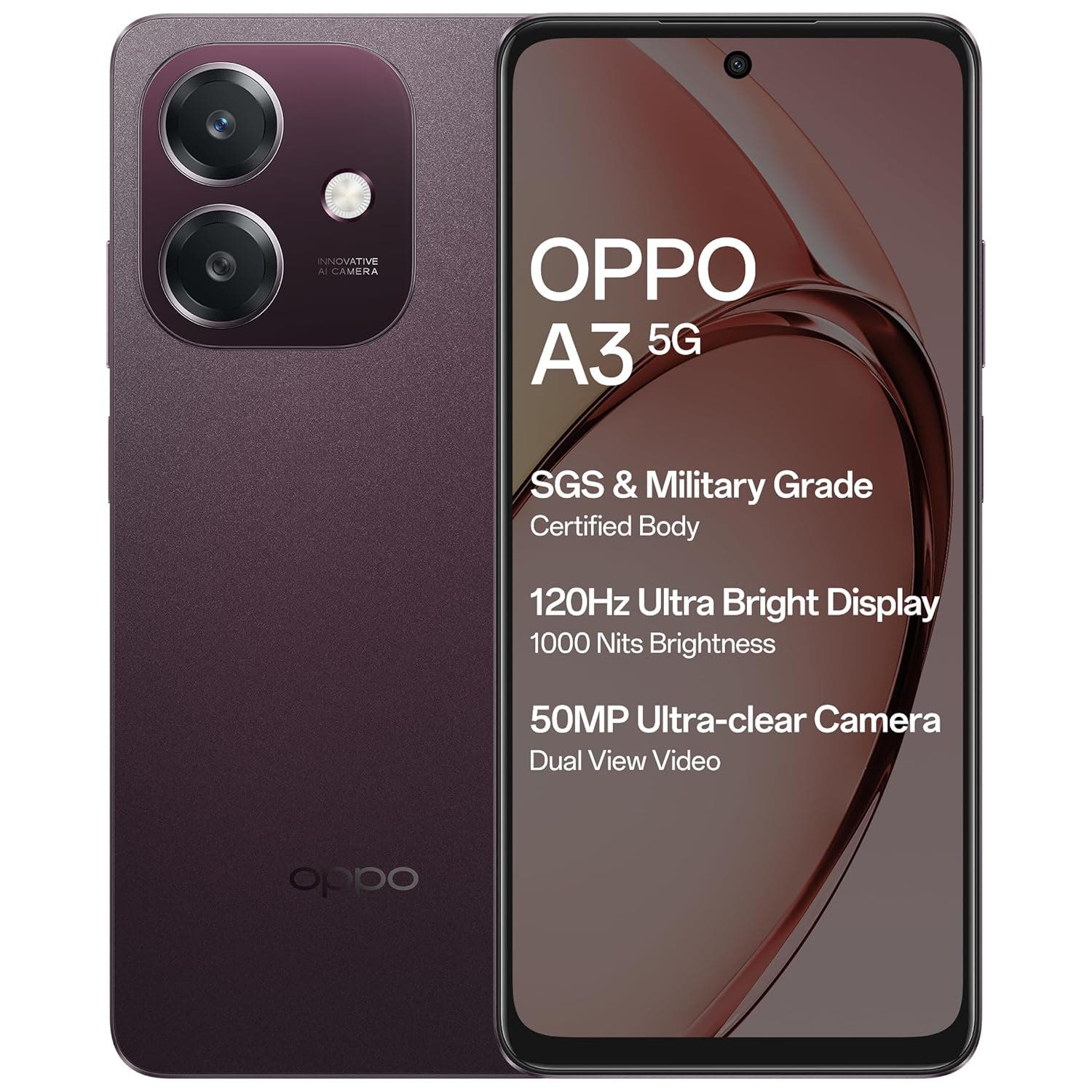 Oppo A3 5G Dual Sim Smartphone (6GB RAM, 128GB Storage) 6.67 inch