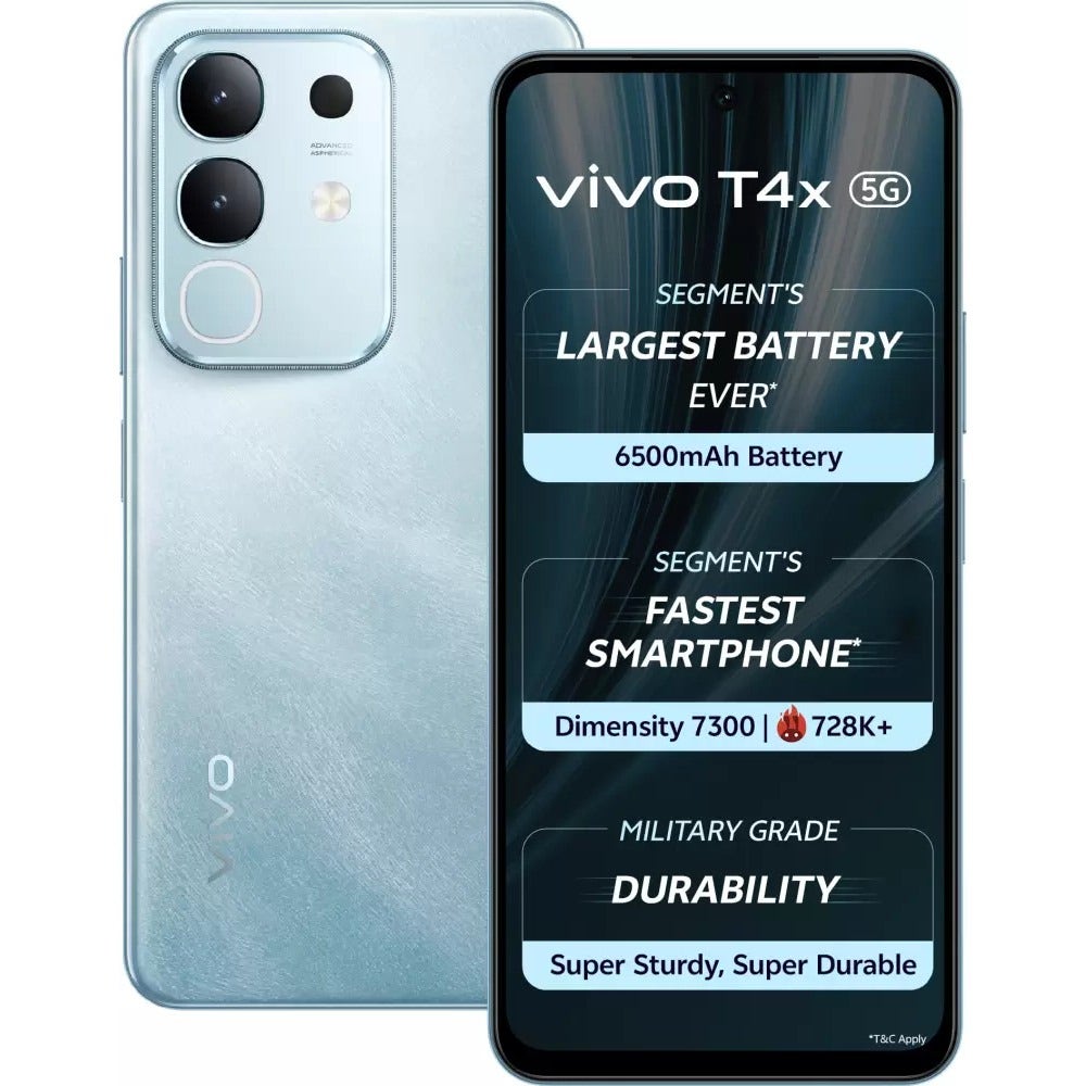 Vivo T4X 5G (6GB RAM, 128GB Storage) Marine Blue