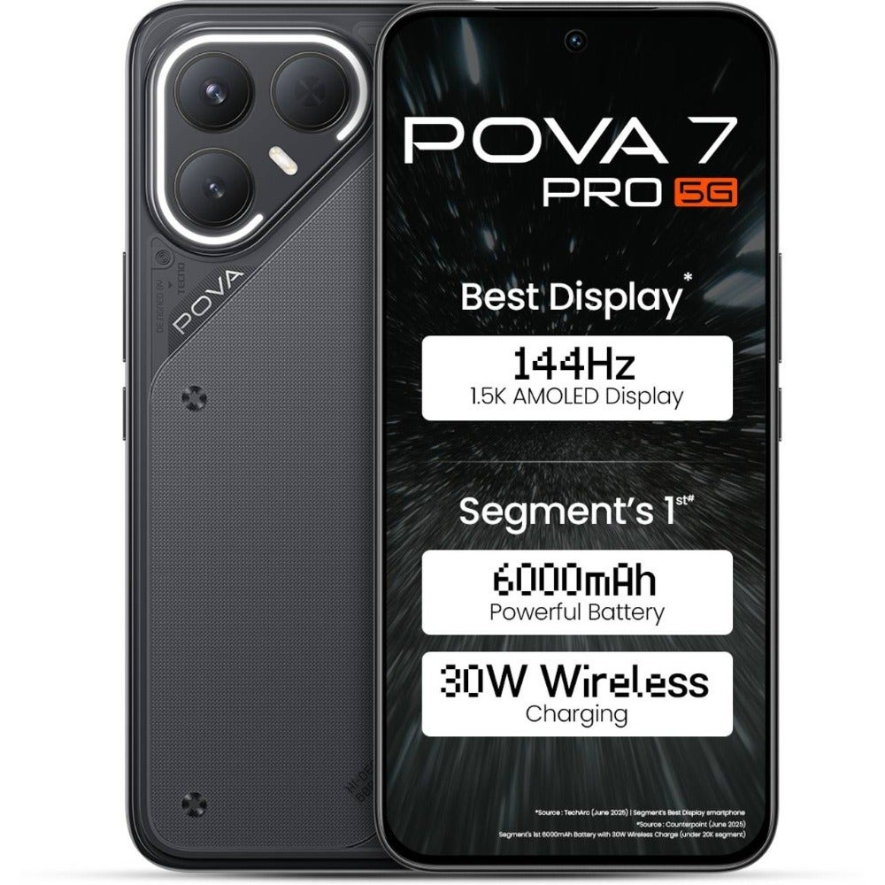 Tecno Pova 7 Pro 5G (8GB RAM/128GB Storage) Dynamic Grey P243598