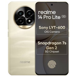 realme 14 Pro Lite 5G (8GB RAM, 128GB Storage) Glass Gold P238190