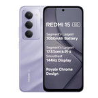 Redmi 15 5G (8GB RAM/128GB Storage) Sandy Purple | Snapdragon 6s Gen 3 | 7000mAh Battery with 33W Fast Charging | 50MP AI Dual Rear Camera